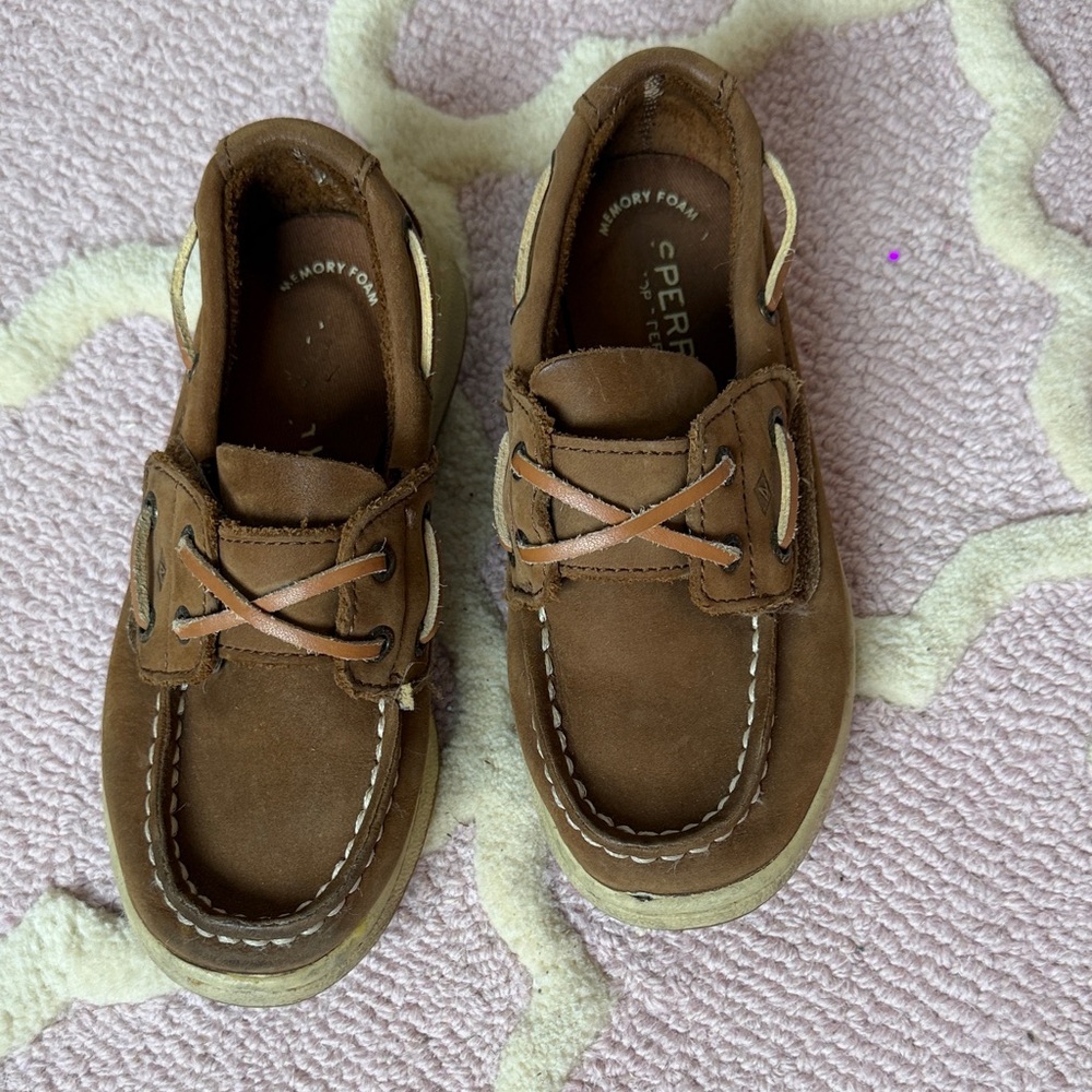 Sperry Kids Tan topsiders